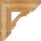 Ekena Millwork Olympic Slat Rough Sawn Bracket, Western Red Cedar, 6"W x 22"D x 22"H BKT06X22X22OLY06RWR - alternate 4